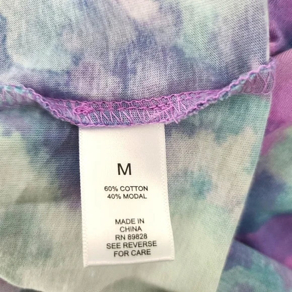 LOGO By Lori Goldstein Tie Dye Jersey Midi Dress - Picture 4 of 10